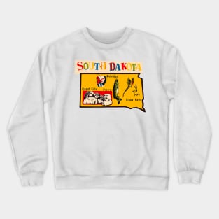 Vintage Style South Dakota Design Crewneck Sweatshirt